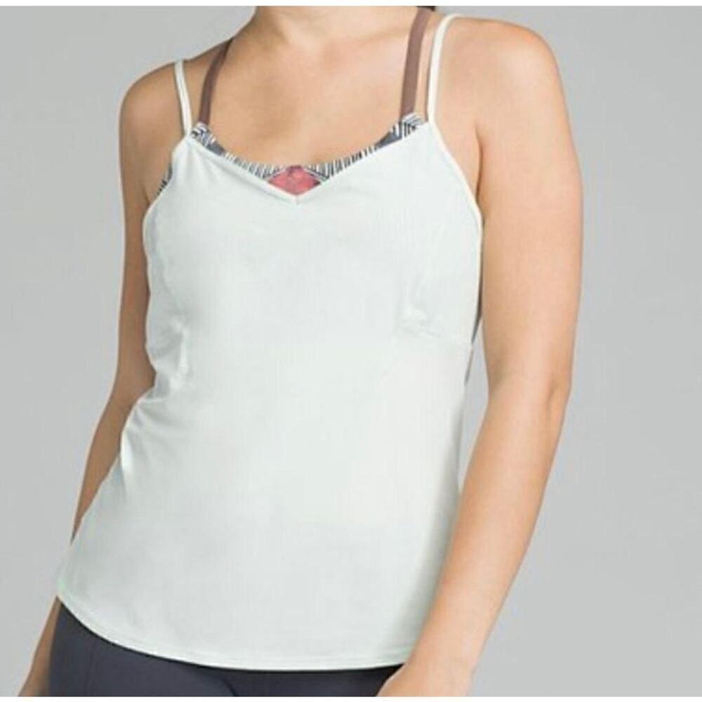 prAna ice green Arctic Air tank sz S